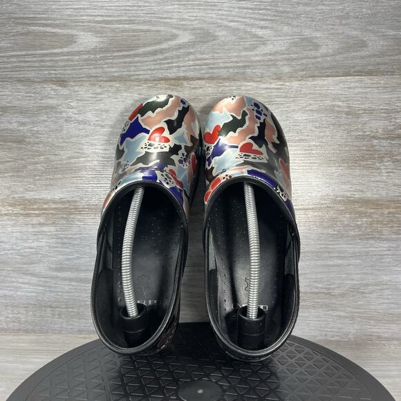 Dansko Women's Professional Patent Leather Multi Colored Clogs Size EU 40 US 10 - Picture 6 of 8